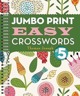 jumbo print easy crosswords #5 1st edition thomas joseph 1454917954, 978-1454917953