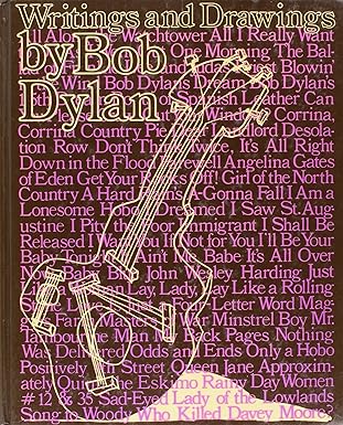 writings and drawings of bob dylan 1st edition bob dylan 0394482433, 978-0394482439