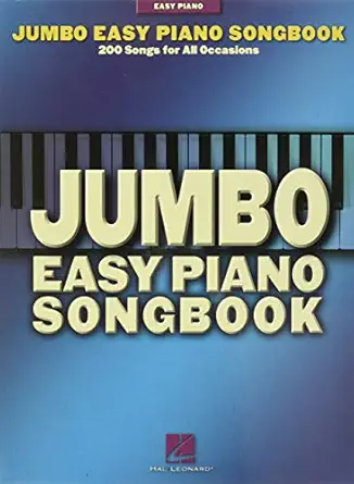 jumbo easy piano songbook various composers 200 easy sheet music arrangements for piano players classical