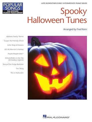 spooky halloween tunes hlspl popular songs series late elem/early int level 1st edition fred kern 1480352705,