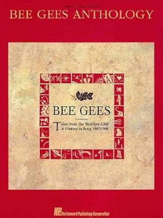bee gees anthology 1st edition bee gees 0793504139, 978-0793504138