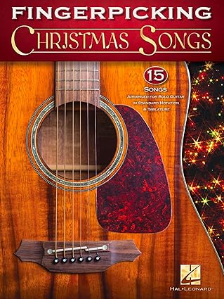 fingerpicking christmas songs for solo guitar holiday guitar sheet music book with tab for intermediate