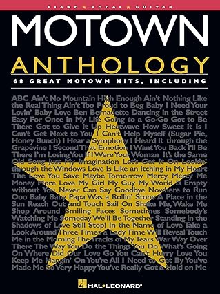 motown anthology collection piano vocal guitar sheet music songbook 68 classic soul hits arranged for