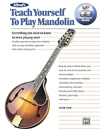 alfreds teach yourself to play mandolin everything you need to know to start playing now book and online