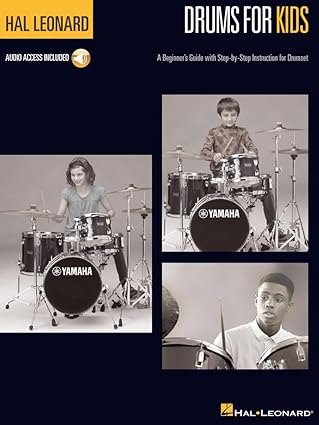 drums for kids beginner drumset instruction book with online audio easy drum lessons for children with