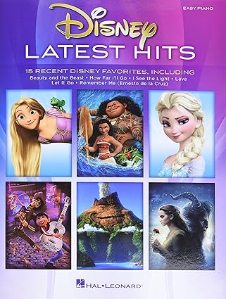disney latest hits easy piano songbook 15 recent disney favorites songs from frozen moana coco and more easy