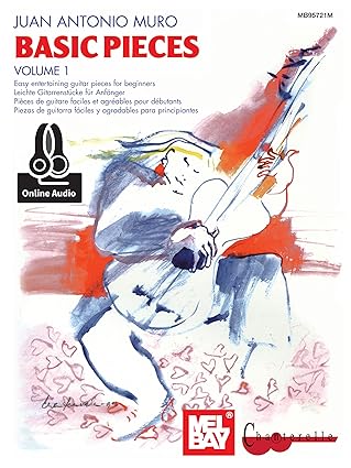 basic pieces for guitar volume 1 easy entertaining guitar pieces for beginners 1st edition juan antonio muro