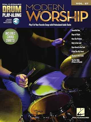 modern worship drum play along volume 27 1st edition hal leonard corp 1617804339, 978-1617804335