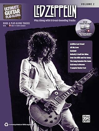 ultimate guitar play along led zeppelin vol 2 authentic guitar tab book and online audio/software 1st edition