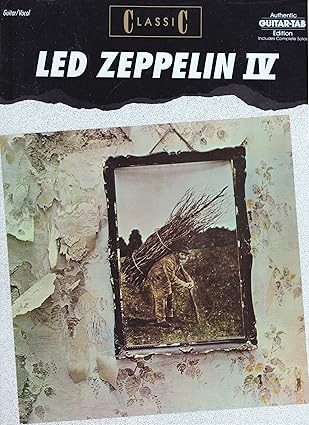 classic led zeppelin iv authentic guitar 1st edition led zeppelin ,joe delora 0897242688, 978-0897242684