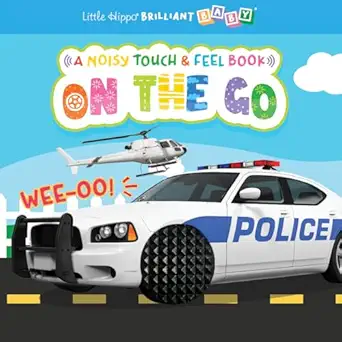 little hippo books on the go interactive touch and feel plus sound books for kids vehicle sounds toddler