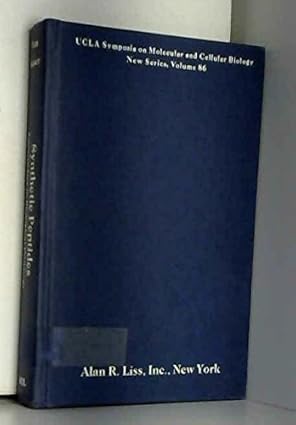 synthetic peptides approaches to biological problems proceedings of a glaxo ucla colloquium held at park city