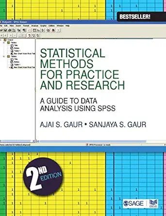 statistical methods for practice and research a guide to data analysis using spss 1st edition sanjaya s gaur