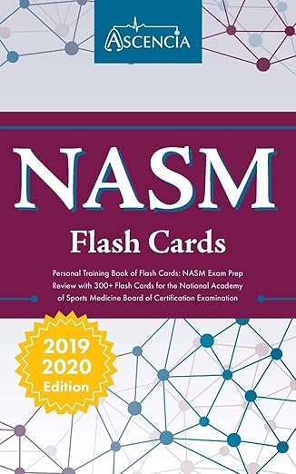 nasm personal training book of flash cards nasm exam prep review with 300+ flashcards for the national