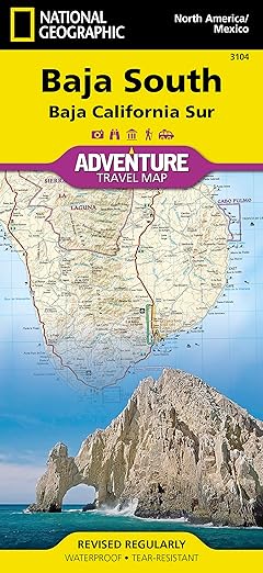 baja south baja california sur map mexico 1st edition national geographic maps adventure 1566952441,