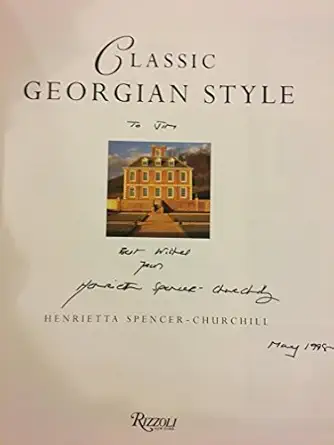 classic georgian style 1st edition henrietta spencer churchill 0847820424, 978-0847820429