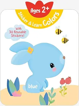sticker and learn colors with 30 reusable stickers 1st edition yoyo books 9465054356, 978-9465054353
