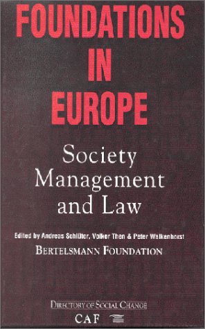 foundations in europe international reference book on society management and law 1st edition andreas schla