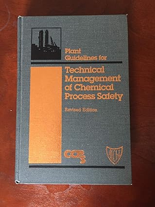 plant guidelines for technical management of chemical process safety 1st edition center for chemical process