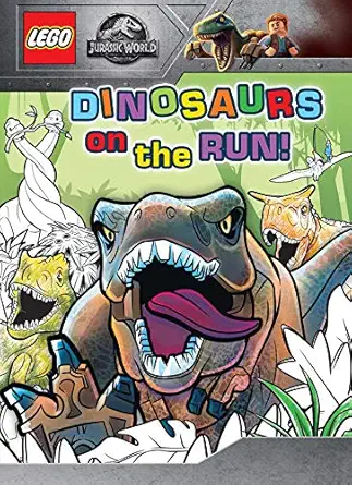 lego jurassic world dinosaurs on the run 1st edition editors of studio fun international 0794445217,