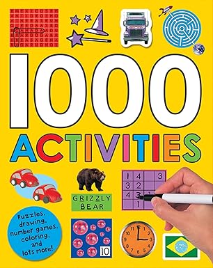 1000 activities puzzles drawing number games coloring and lots more 1st edition roger priddy 0312506503,