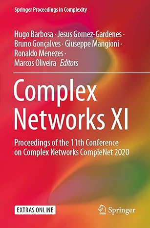 complex networks xi proceedings of the 11th conference on complex networks complenet 2020 1st edition hugo