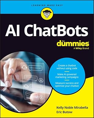 ai chatbots for dummies 1st edition eric butow ,kelly noble mirabella 1394378556, 978-1394378555
