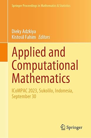 applied and computational mathematics icompac 2023 sukolilo indonesia september 30 1st edition dieky adzkiya