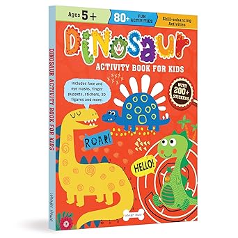 dinosaur activity book for kids 1st edition wonder house books 9358563567, 978-9358563566