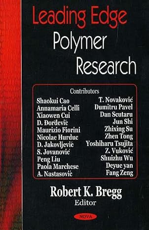 leading edge polymer research 1st edition robert k bregg 1594544352, 978-1594544354