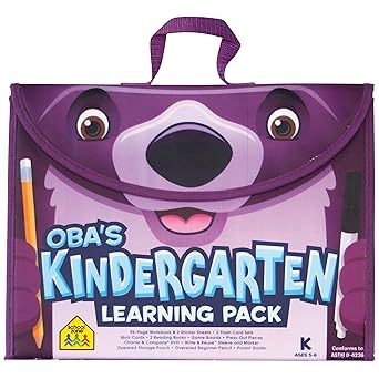 school zone obaa s kindergarten learning pack pre k workbooks flash cards early reading books math writing
