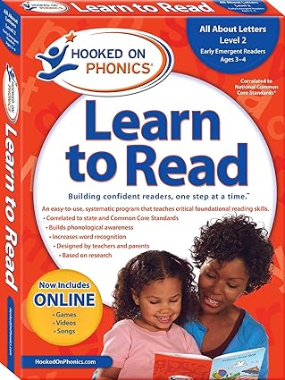 hooked on phonics learn to read level 2 all about letters 1st edition hooked on phonics 1604991399,