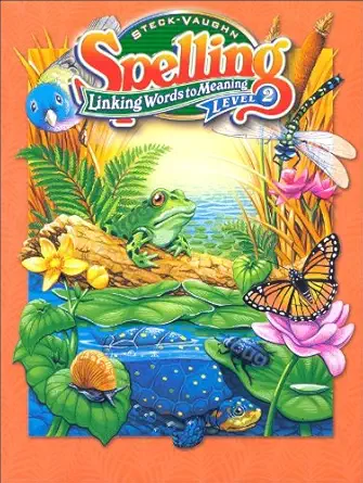steck vaughn spelling linking words to meaning level 2 1st edition steck vaughn company 0739836102,