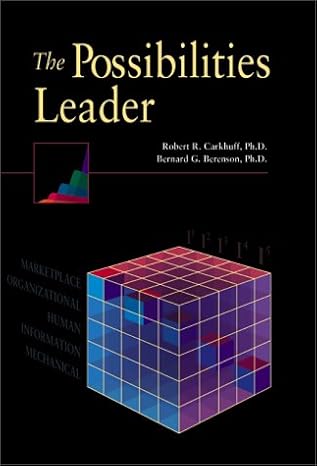 the possibilities leader 1st edition bernard g berenson ,robert r carkhuff 0874255961, 978-0874255966