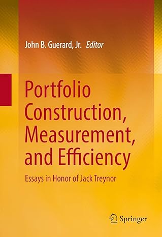 portfolio construction measurement and efficiency 1st edition jr 3319339745, 978-3319339740
