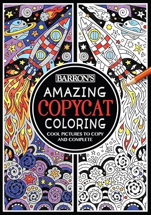 amazing copycat coloring cool pictures to copy and complete 1st edition emily golden twomey 1438006357,
