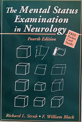 mental status examination in neurology 1st edition richard l strub md ,f william black phd 0803604270,