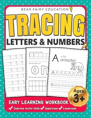tracing letters and numbers early learning workbook ages 3 4 5 alphabet tracing book letter tracing