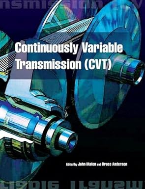continuously variable transmission 1st edition bruce d anderson ,john r maten 0768017084, 978-0768017083