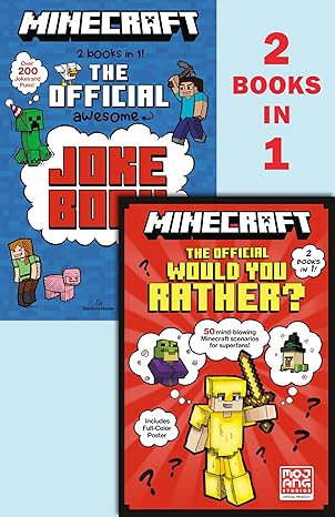 minecraft 2 in 1 the official would you rather/the official joke book 1st edition random house 0593896572,