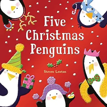 five christmas penguins 1st edition steven lenton 1626868220, 978-1626868229