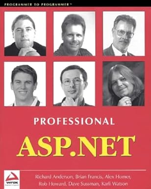 professional asp net 1st edition dave sussman ,alex homer ,rob howard ,karli watson ,brian francis ,richard