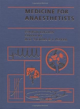 medicine for anaesthetists 1st edition m d vickers ,ian power mb chb frca 0865426376, 978-0865426375