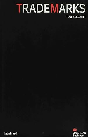 trademarks 1st edition tom blackett 0333725883, 978-0333725887