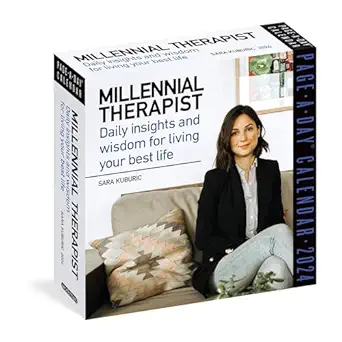 millennial therapist page a day calendar 2024 daily insights and wisdom for living your best life 1st edition