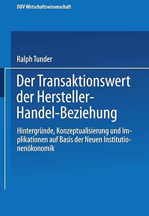 der transaktionswert der hersteller handel beziehung hintergra 1/4nde konzeptualisierung und implikationen