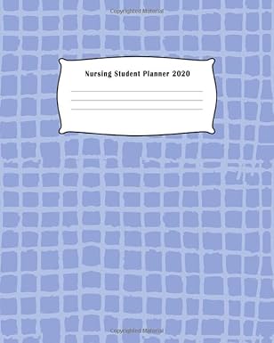nursing student planner 2020 professional planner monthly and weekly one year with habit tracker for a