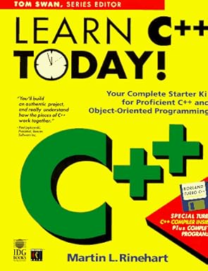 learn c++ today 1st edition martin l rinehart 1568843100, 978-1568843100