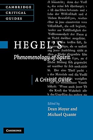 hegels phenomenology of spirit a critical guide 1st edition dean moyar ,michael quante 0521182778,