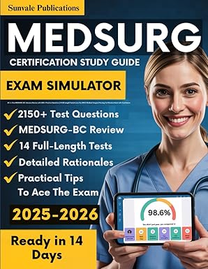 med surg certification study guide all in one medsurg bc intensive review with 2150+ practice questions to